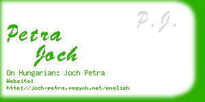 petra joch business card